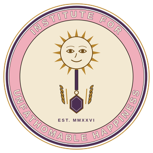 The Institute for Unfathomable Happiness crest